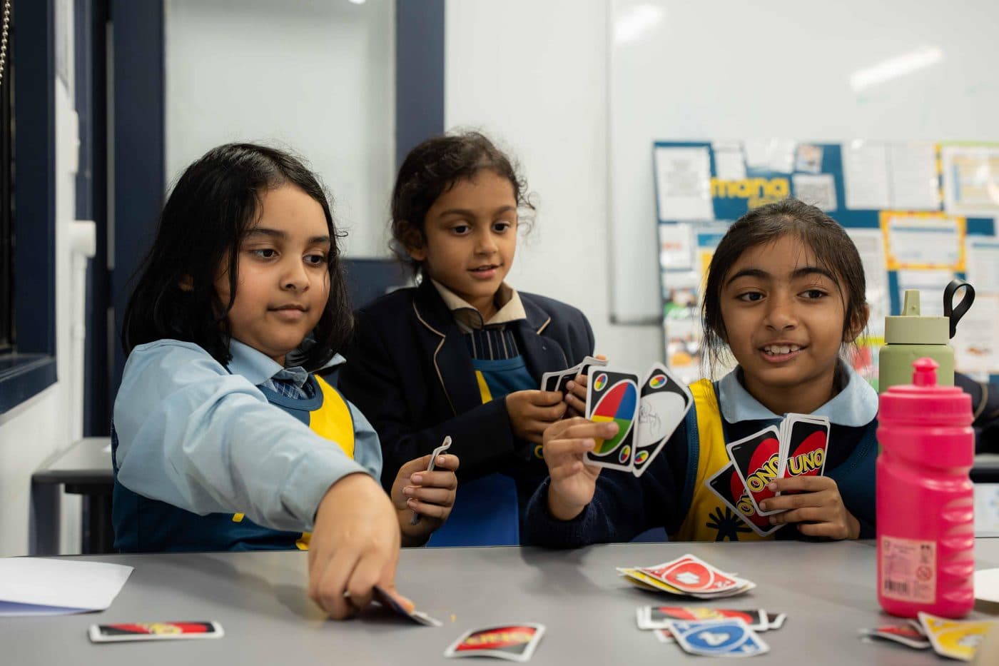 Children enjoying games together at Amana