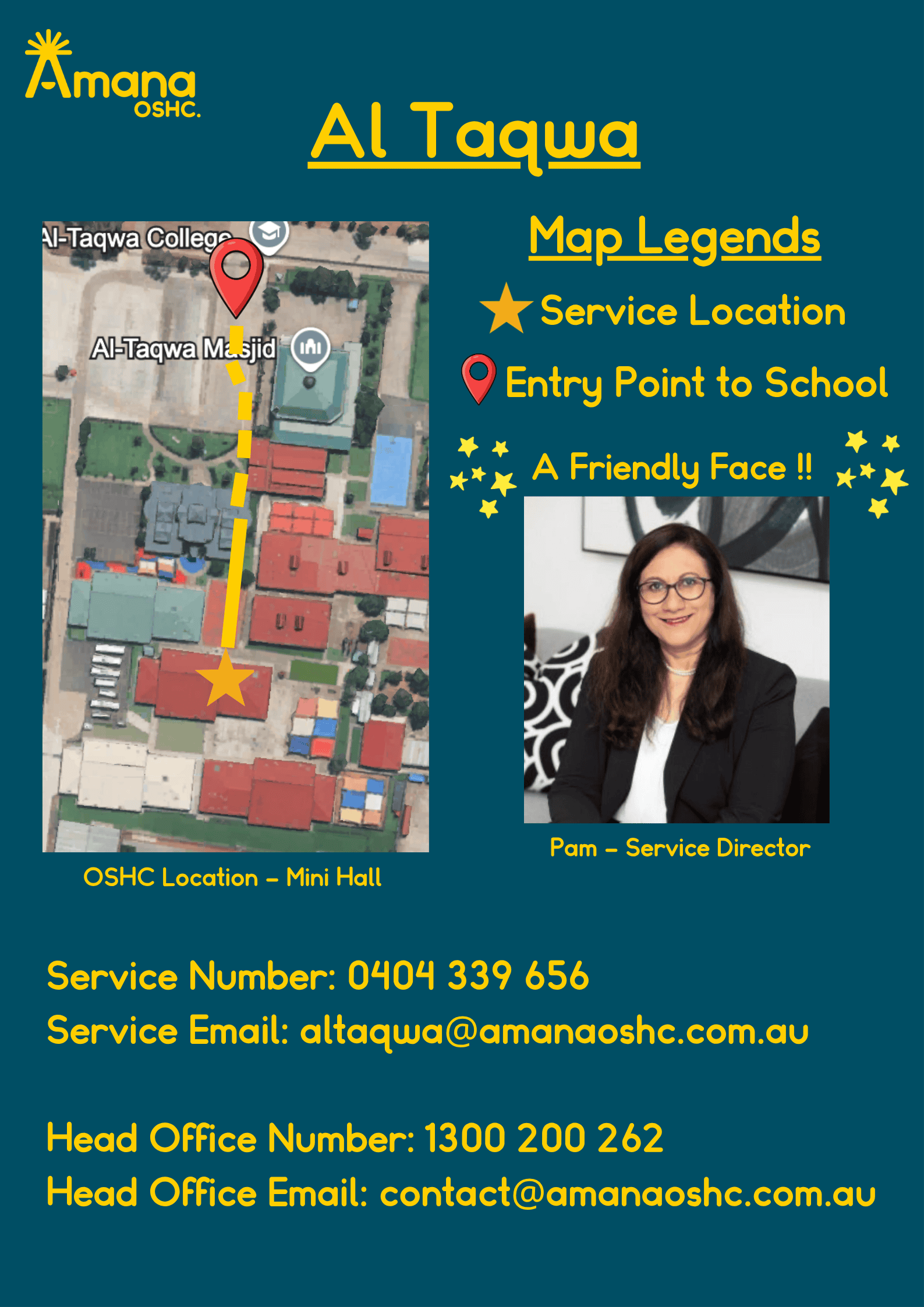 Service information sheet for Al-Taqwa College