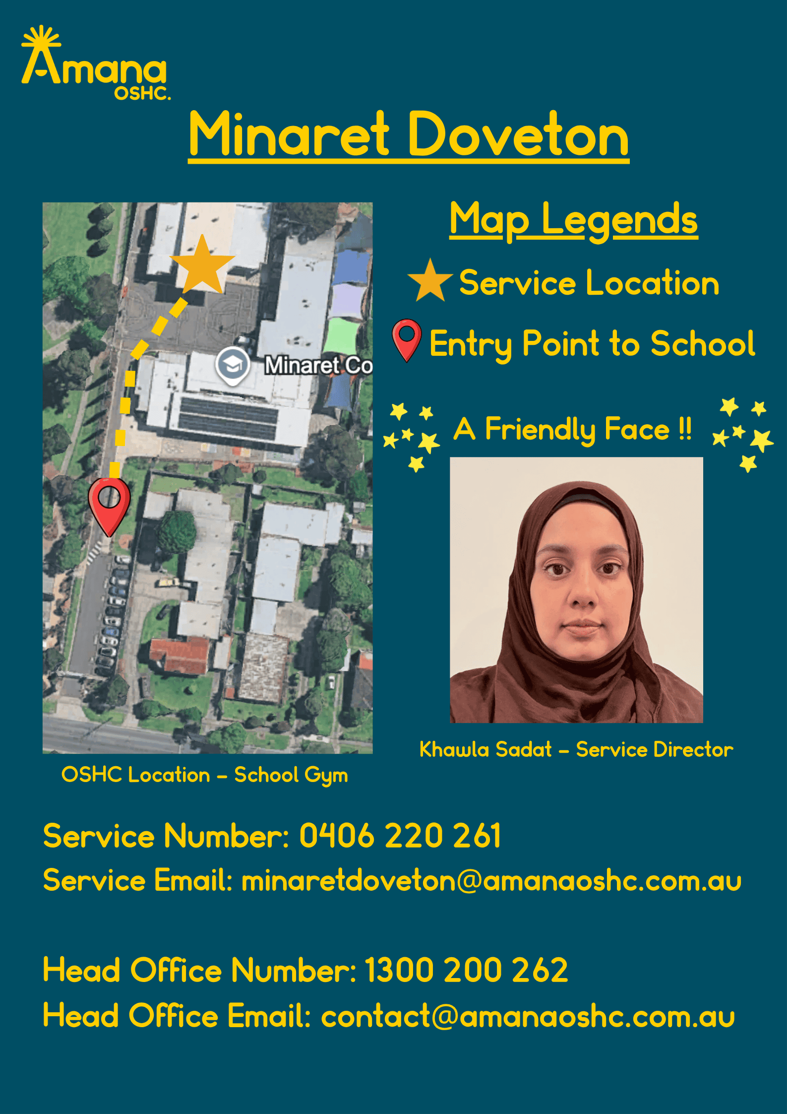Service information sheet for Minaret College Doveton