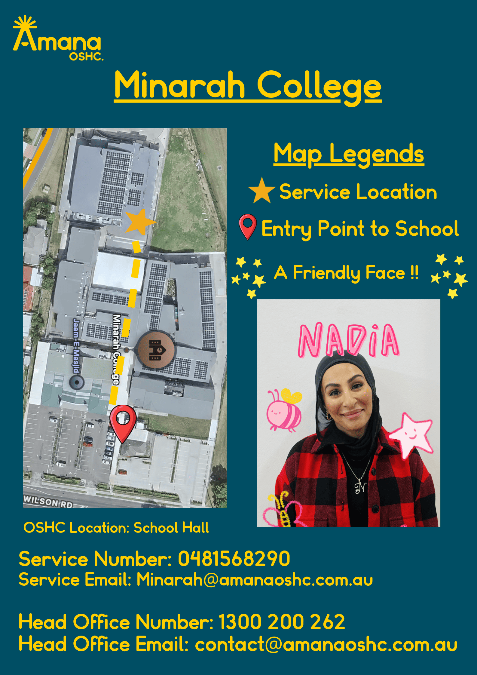 Service information sheet for Minarah College