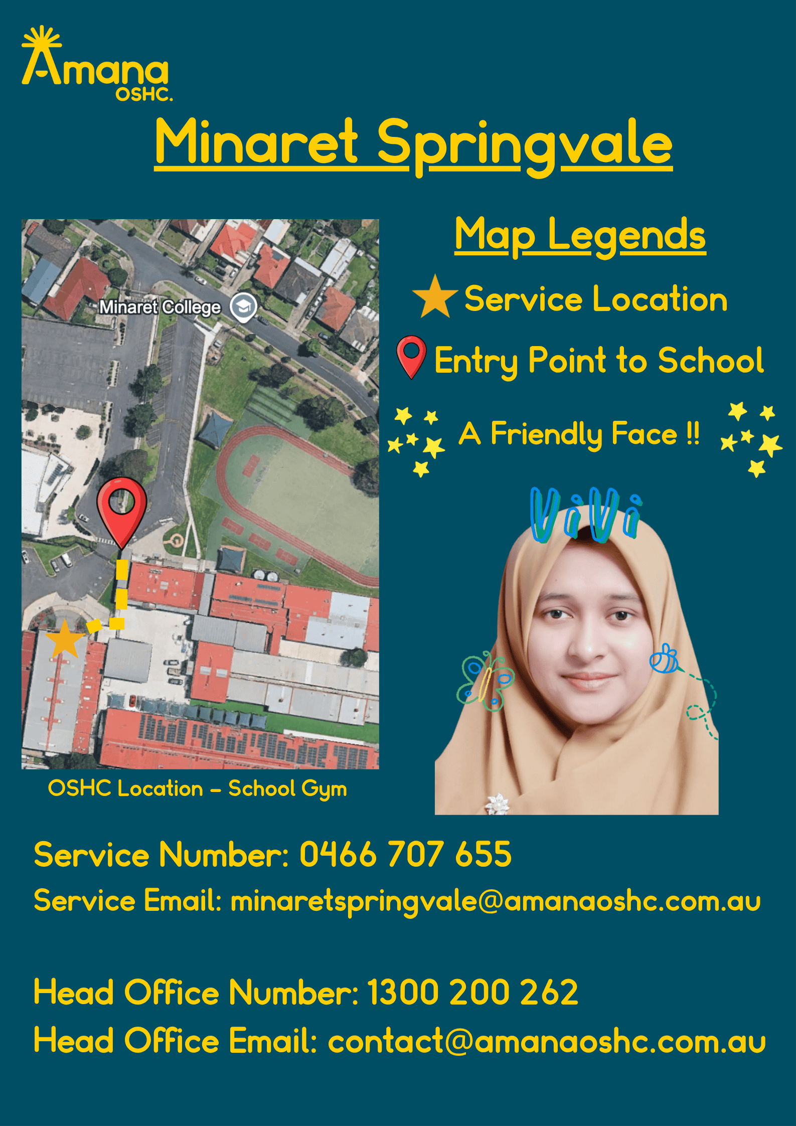 Service information sheet for Minaret College Springvale